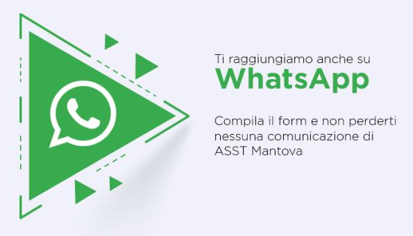 Ti raggiungiamo su Whatsapp